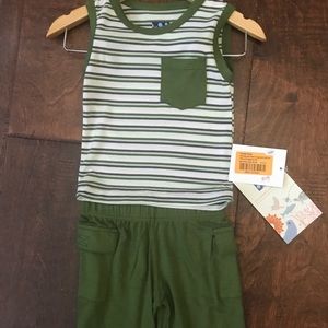 2 piece short set Boy Fresh Water Stripe